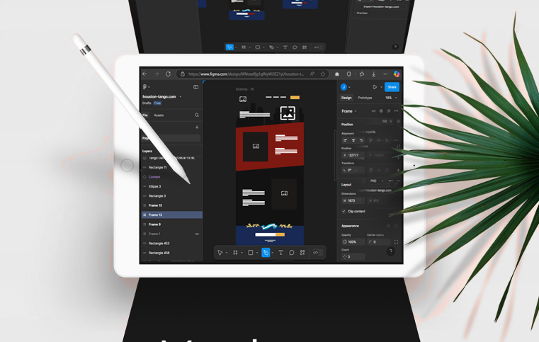 Figma design tool interface
