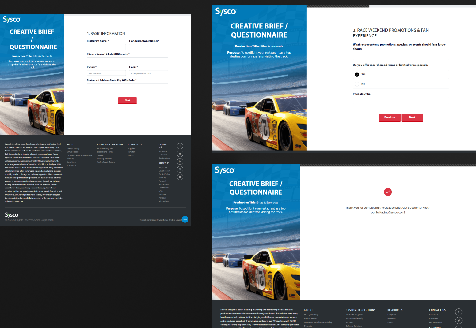 Creative Brief — Sysco campaign