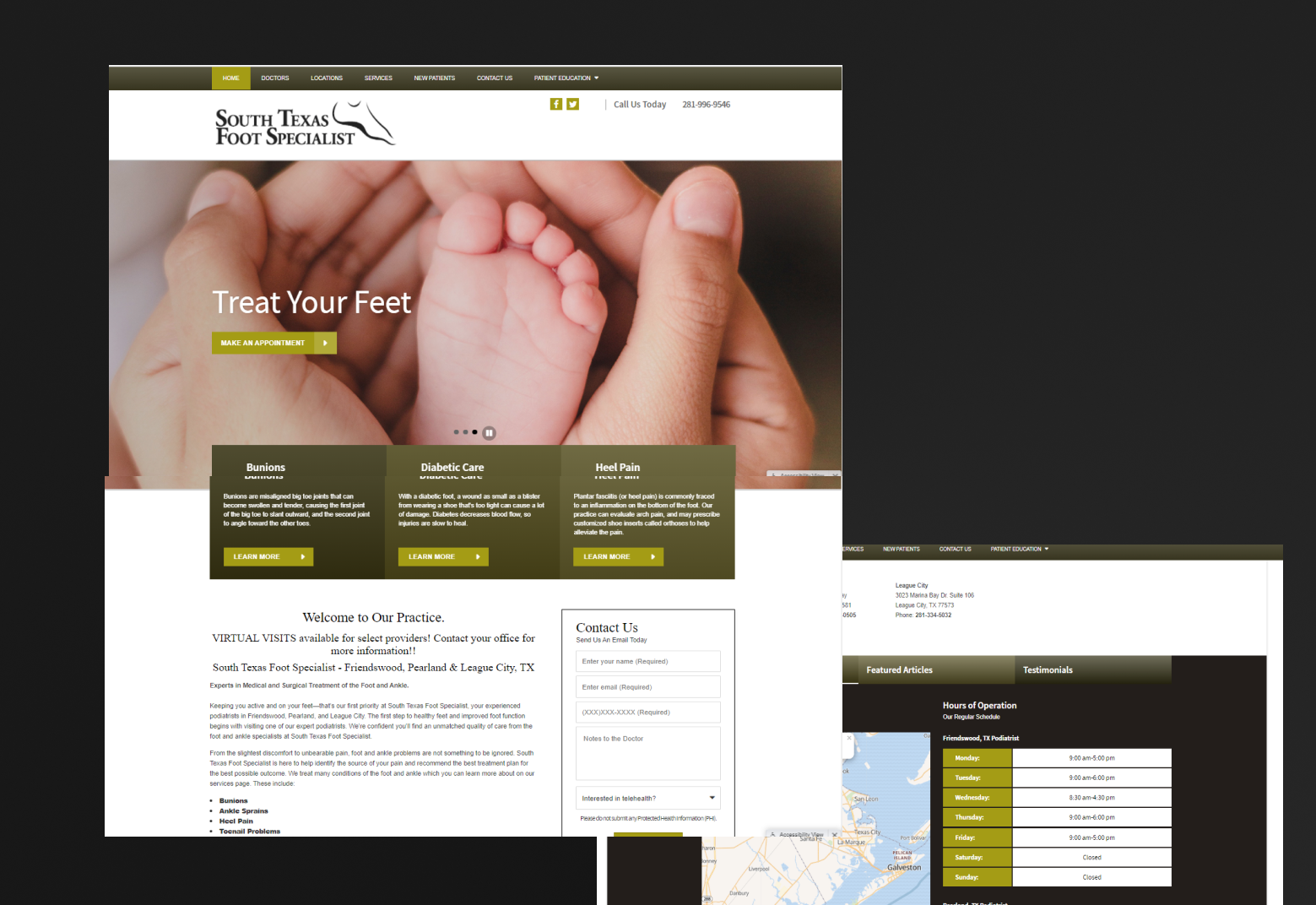 TX Foot Doctor — medical specialist website